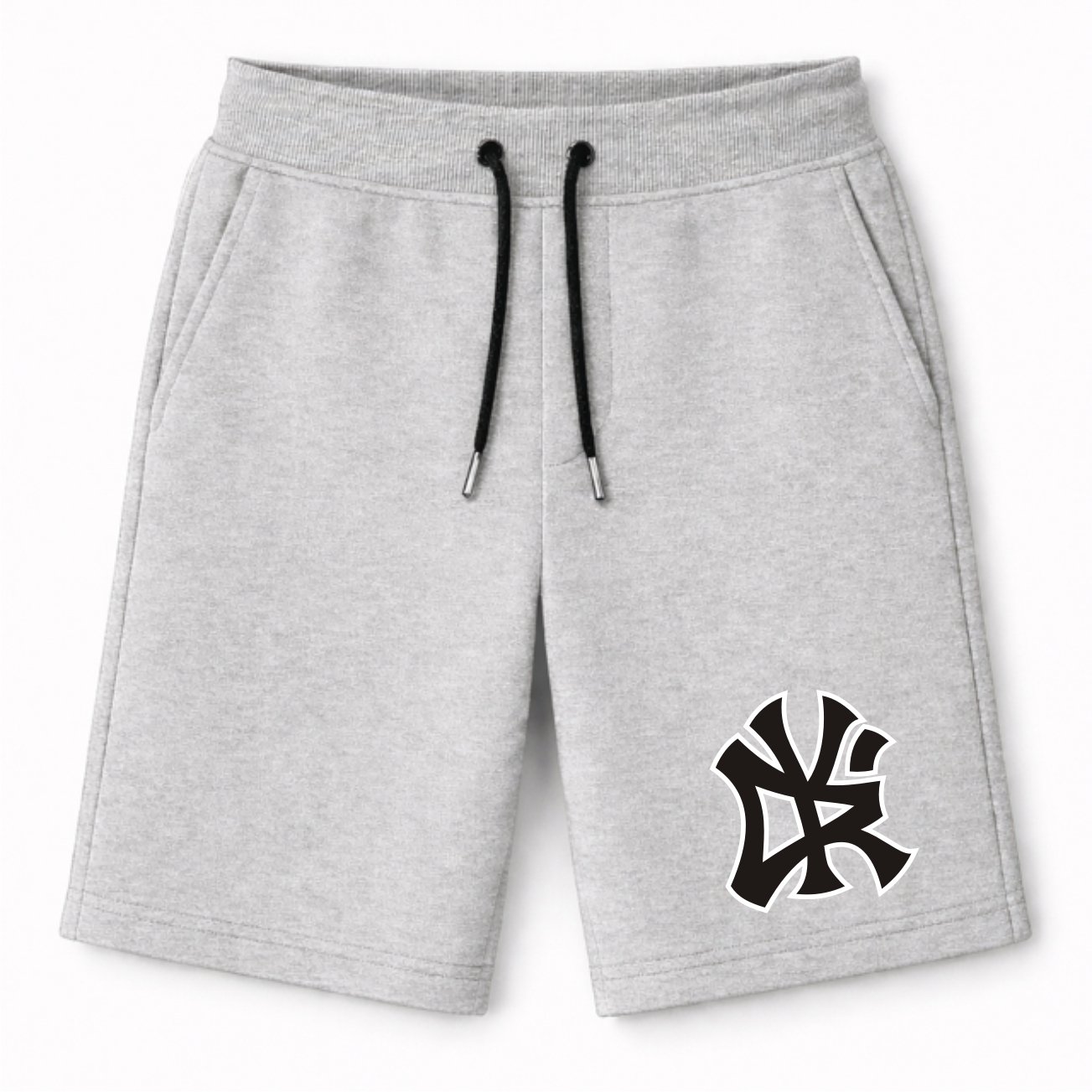 BERMUDA MOLETOM MONOGRAMA - MESCLA